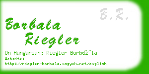 borbala riegler business card
